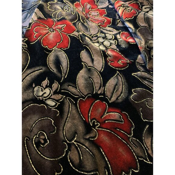 Willow Ridge XL Burnt Velvet Floral Whimsigoth Grunge Jacket Dark Romantic - Picture 7 of 7